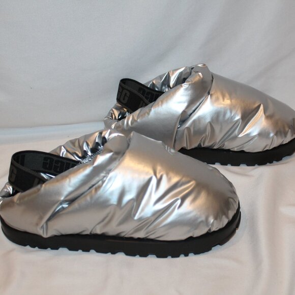 UGG Silver and Black Women's Slippers - Picture 2 of 6